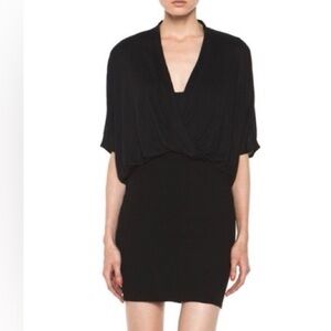 NWT! Helmut Lang Black Gala Knit Dress